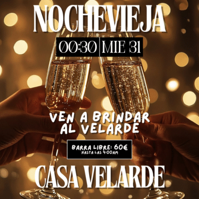 barra libre nochevieja velarde